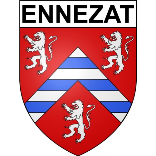 Ennezat 63 ville Stickers blason autocollant adhésif