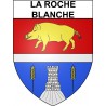 Pegatinas escudo de armas de La Roche-Blanche adhesivo de la etiqueta engomada