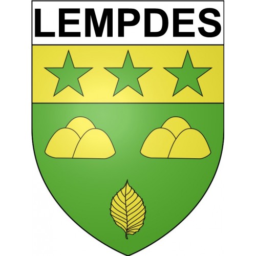 Lempdes 63 ville Stickers blason autocollant adhésif