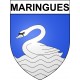 Maringues 63 ville Stickers blason autocollant adhésif
