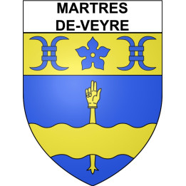 Stickers coat of arms Martres-de-Veyre adhesive sticker