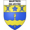 Martres-de-Veyre Sticker wappen, gelsenkirchen, augsburg, klebender aufkleber
