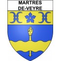 Stickers coat of arms Martres-de-Veyre adhesive sticker