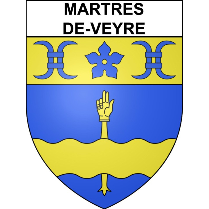 Martres-de-Veyre 63 ville Stickers blason autocollant adhésif