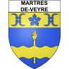 Martres-de-Veyre Sticker wappen, gelsenkirchen, augsburg, klebender aufkleber