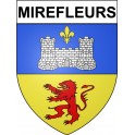 Mirefleurs 63 ville Stickers blason autocollant adhésif