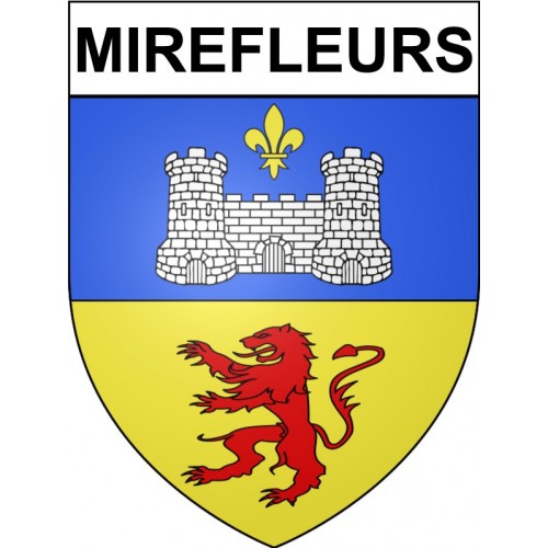 Mirefleurs 63 ville Stickers blason autocollant adhésif
