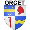 Stickers coat of arms Orcet adhesive sticker