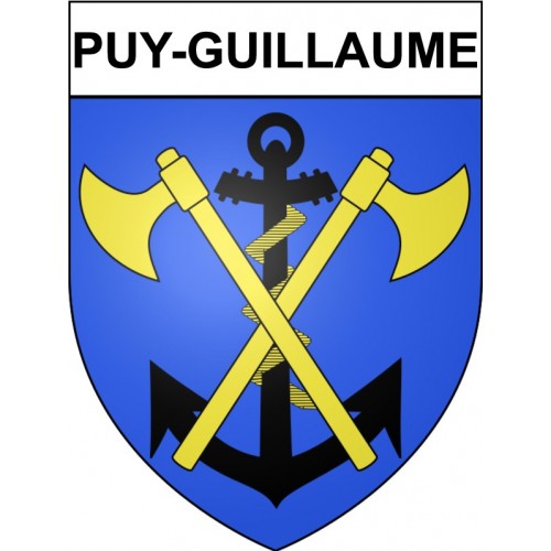 Stickers coat of arms Puy-Guillaume adhesive sticker