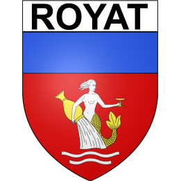 Royat 63 ville Stickers blason autocollant adhésif