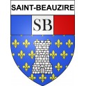 Stickers coat of arms Saint-Beauzire adhesive sticker