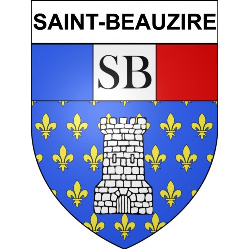 Saint-Beauzire 63 ville Stickers blason autocollant adhésif