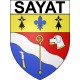 Sayat 63 ville Stickers blason autocollant adhésif