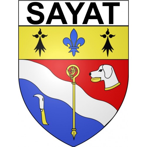 Pegatinas escudo de armas de Sayat adhesivo de la etiqueta engomada