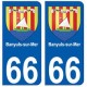66 Banyuls-sur-Mer blason autocollant plaque ville