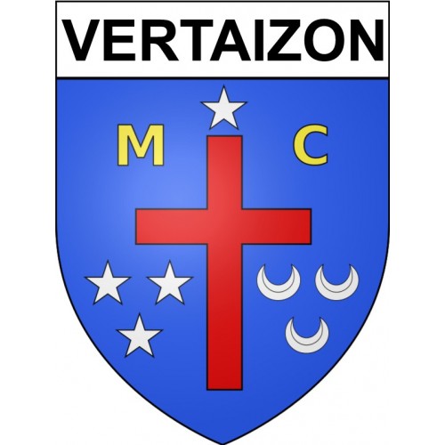 Vertaizon 63 ville Stickers blason autocollant adhésif