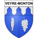 Stickers coat of arms Veyre-Monton adhesive sticker