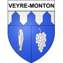 Veyre-Monton 63 ville Stickers blason autocollant adhésif