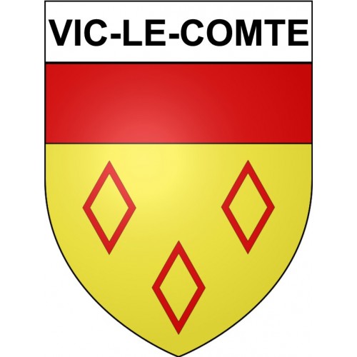 Vic-le-Comte 63 ville Stickers blason autocollant adhésif