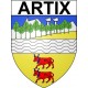 Artix Sticker wappen, gelsenkirchen, augsburg, klebender aufkleber