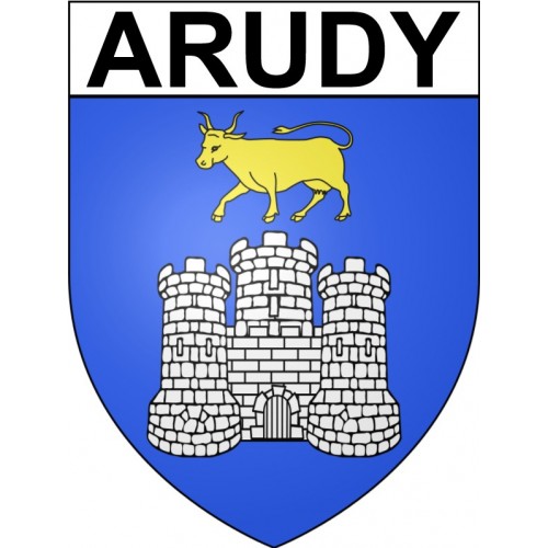 Arudy 64 ville Stickers blason autocollant adhésif