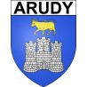 Stickers coat of arms Arudy adhesive sticker