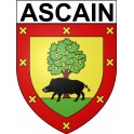 Ascain 64 ville Stickers blason autocollant adhésif