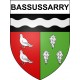 Bassussarry 64 ville Stickers blason autocollant adhésif