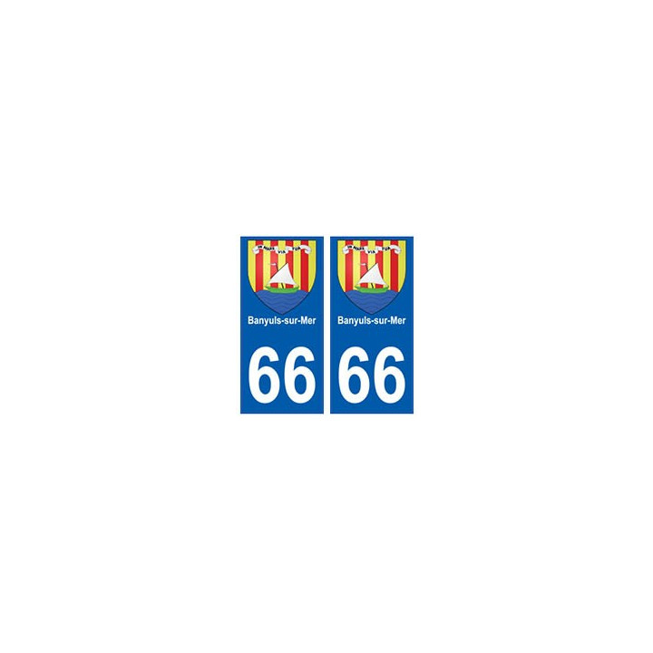 66 Banyuls-sur-Mer blason autocollant plaque ville