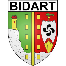Stickers coat of arms Bidart adhesive sticker