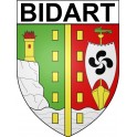 Stickers coat of arms Bidart adhesive sticker