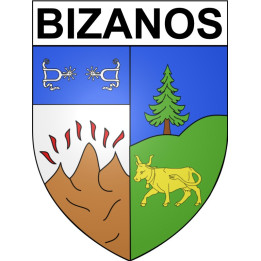Bizanos Sticker wappen, gelsenkirchen, augsburg, klebender aufkleber