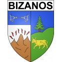 Bizanos 64 ville Stickers blason autocollant adhésif