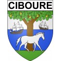 Ciboure Sticker wappen, gelsenkirchen, augsburg, klebender aufkleber