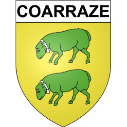 Coarraze Sticker wappen, gelsenkirchen, augsburg, klebender aufkleber