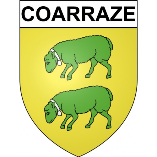 Stickers coat of arms Coarraze adhesive sticker