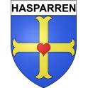 Pegatinas escudo de armas de Hasparren adhesivo de la etiqueta engomada