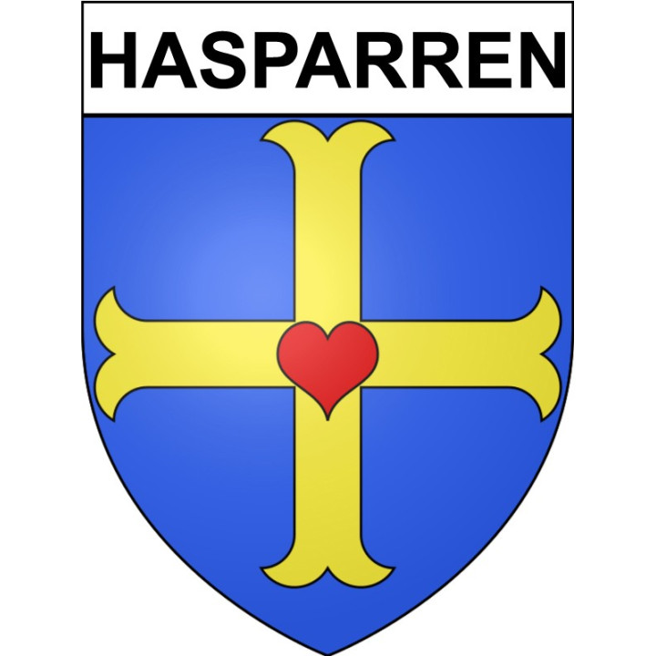 Stickers coat of arms Hasparren adhesive sticker