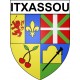 Itxassou Sticker wappen, gelsenkirchen, augsburg, klebender aufkleber