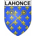 Pegatinas escudo de armas de Lahonce adhesivo de la etiqueta engomada