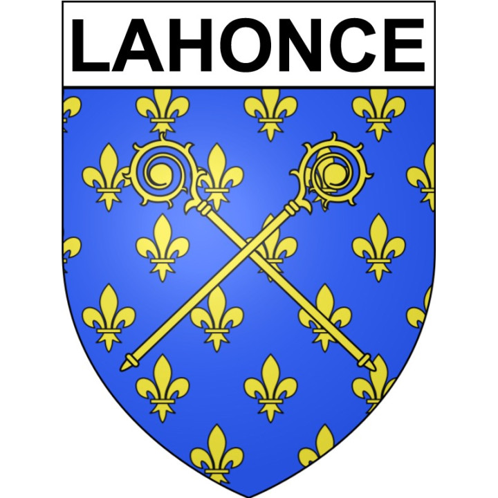 Stickers coat of arms Lahonce adhesive sticker
