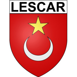 Lescar 64 ville Stickers blason autocollant adhésif