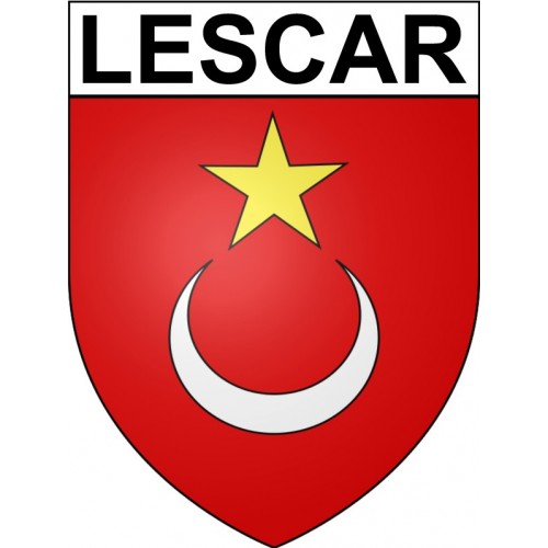 Lescar 64 ville Stickers blason autocollant adhésif