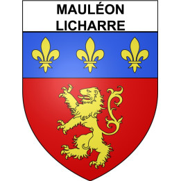 Stickers coat of arms Mauléon-Licharre adhesive sticker