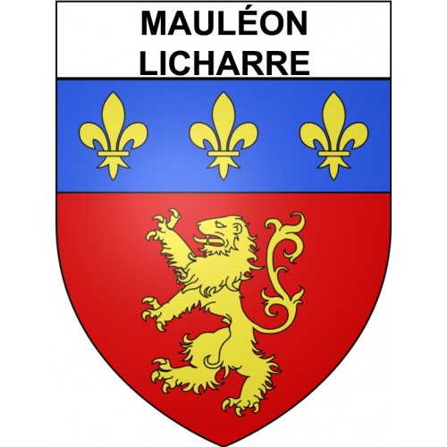 Mauléon-Licharre Sticker wappen, gelsenkirchen, augsburg, klebender aufkleber