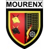 Mourenx Sticker wappen, gelsenkirchen, augsburg, klebender aufkleber