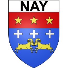 Stickers coat of arms Nay adhesive sticker