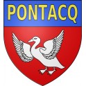 Pontacq 64 ville Stickers blason autocollant adhésif