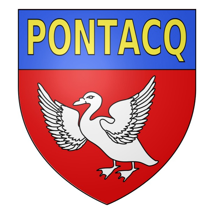 Stickers coat of arms Pontacq adhesive sticker