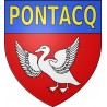 Stickers coat of arms Pontacq adhesive sticker